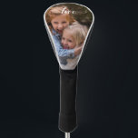 Funda Para Palo De Golf Familia de regalos de plantillas de fotos manuscri<br><div class="desc">Este diseño fue creado a través del arte digital, se puede personalizar en el área que se proporciona y eligiendo la opción personalizar adicional. Contáctame en colorflowcreations@gmail.com si quieres tener este diseño en otro producto. Compra mi pintura de acrílico abstracta original a la venta en www.etsy.com/shop/colorflowart. Ver más de mis...</div>