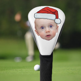 Funda Para Palo De Golf Famoso Personalizado Face Photo Santa Head Navidad