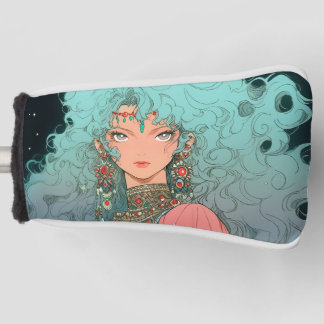 Funda Para Palo De Golf Fantasía Bohemia Chica de Anime Estético