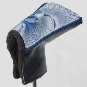 Funda Para Palo De Golf Fantasía dinámica tonos azules arte fractal abstra