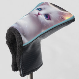 Funda Para Palo De Golf Fantasía Fluffy White Cat