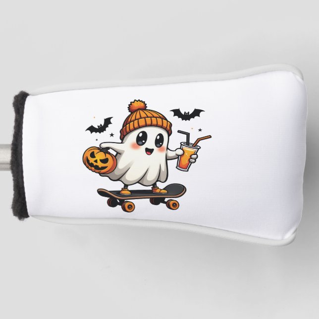 Funda Para Palo De Golf Fantasma Halloween Skopkin Spice Fall (Anverso)