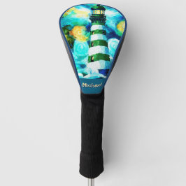 Funda Para Palo De Golf Faro tropical Personalizado Náutico Costero