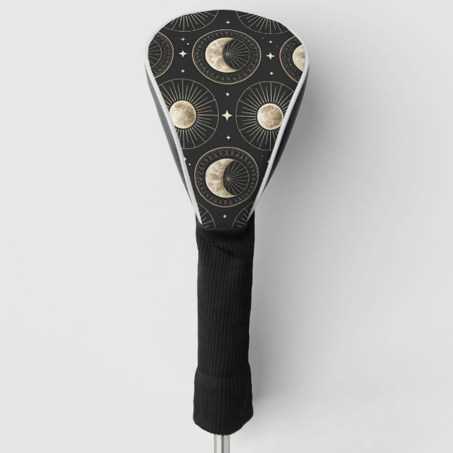 Funda Para Palo De Golf Fase de la Luna Celestial (5) (Anverso)