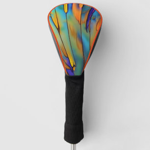 Funda Para Palo De Golf Feather de vidrio templado AI Resumen de arte