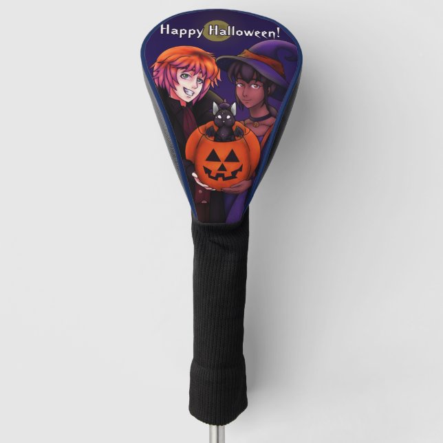 Funda Para Palo De Golf Felices disfraces de Halloween (Anverso)