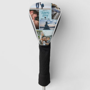 Funda Para Palo De Golf Felices nombres personalizados de Collage de fotos