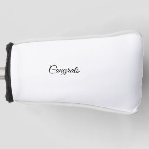 Funda Para Palo De Golf Felicitaciones mínimas simples agregue su texto no