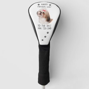Funda Para Palo De Golf Feliz Día del Padre, foto de Shih Tzu Dad