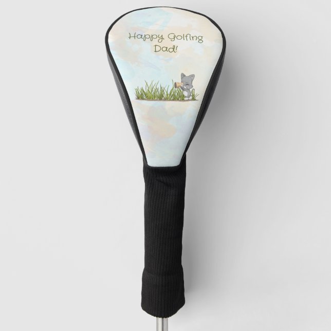Funda Para Palo De Golf Feliz Día del Padre Gracioso (Anverso)