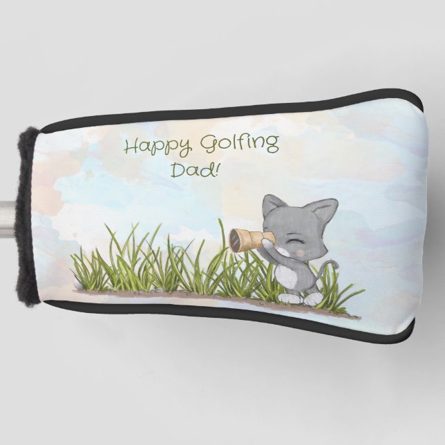Funda Para Palo De Golf Feliz Día del Padre Gracioso (Anverso)