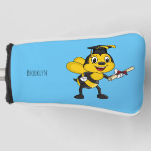 Funda Para Palo De Golf Feliz graduación de abejas personalizados