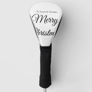 Funda Para Palo De Golf Feliz Navidad añadir nombre texto regalo personali