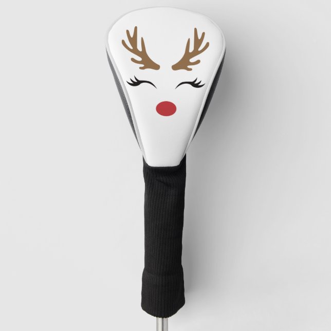 Funda Para Palo De Golf Feliz Navidad Deer (Anverso)