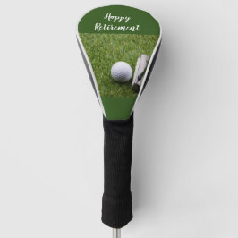Funda Para Palo De Golf Feliz retiro al golfista con pelota de golf y putt