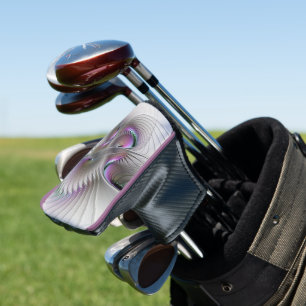 Funda Para Palo De Golf Figura moderna abstracta y tímida de arte fractal