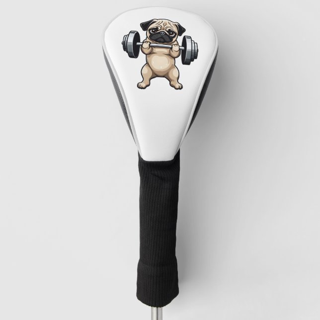 Funda Para Palo De Golf Fitness Pug (Anverso)