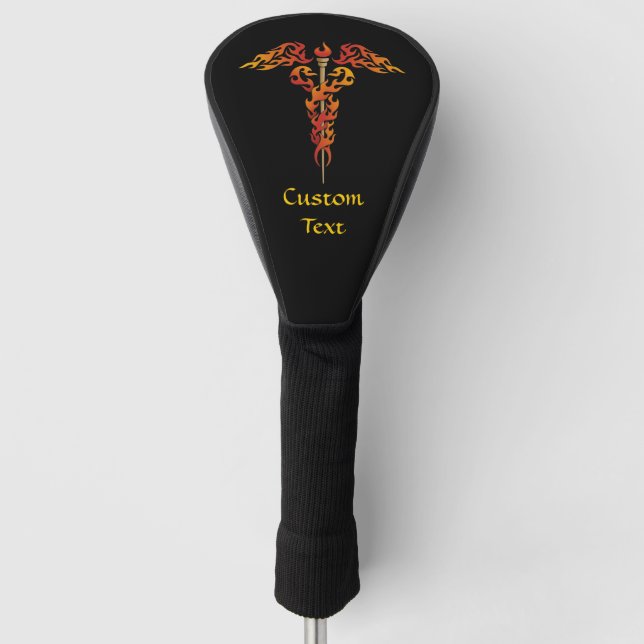 Funda Para Palo De Golf Flames Caduceus (Anverso)