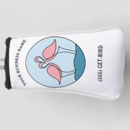 Funda Para Palo De Golf Flamingo Tu Ronda De Negocios Logo Cita De Fotos D