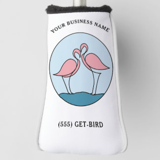Funda Para Palo De Golf Flamingo Tu Ronda De Negocios Logo Cita De Fotos D