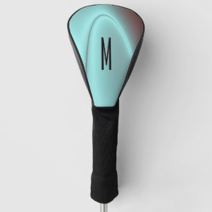 Funda Para Palo De Golf Flash azul claro inicial
