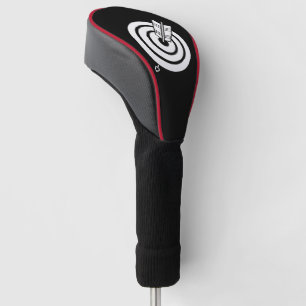 Funda Para Palo De Golf Flecha golpea un objetivo redondo Cubiertas para c