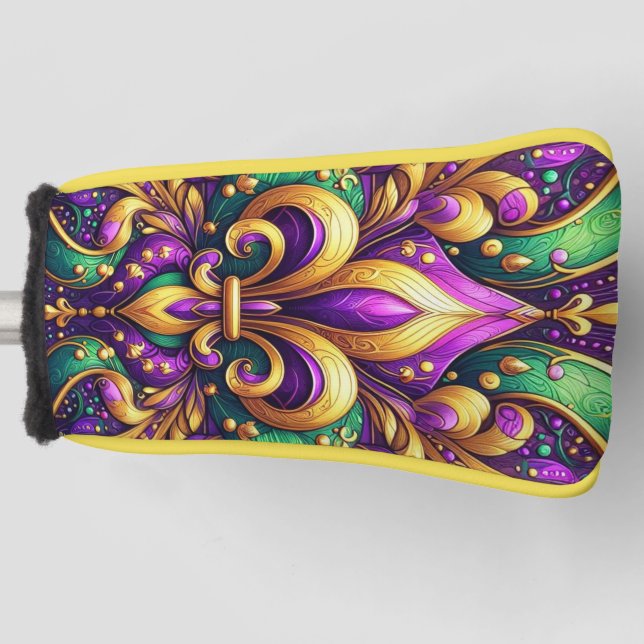 Funda Para Palo De Golf fleur de lis mardi gras (Anverso)