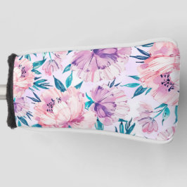 Funda Para Palo De Golf Flor acuarela