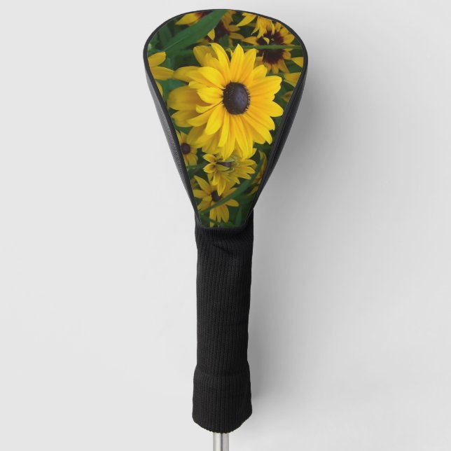 Funda Para Palo De Golf Flor amarilla mística (Anverso)