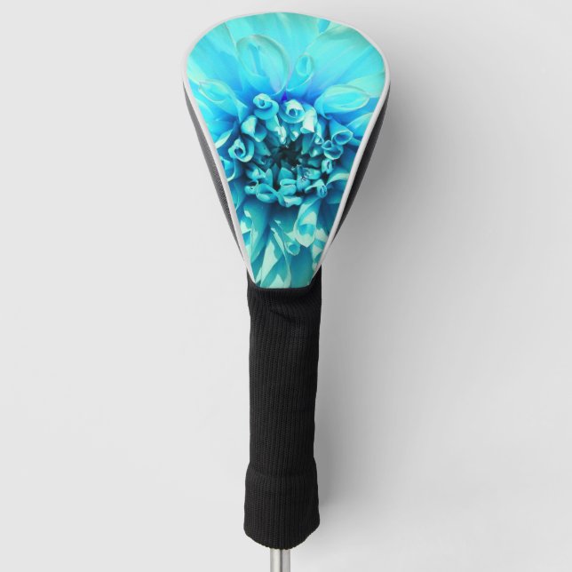 Funda Para Palo De Golf Flor azul claro de Dahlia (Anverso)