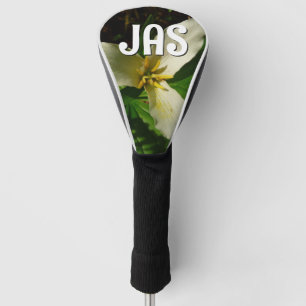 Funda Para Palo De Golf Flor blanca trilliana