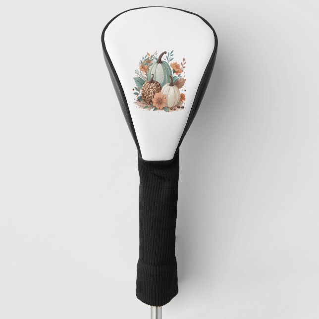 Funda Para Palo De Golf Flor de calabaza boho (Anverso)