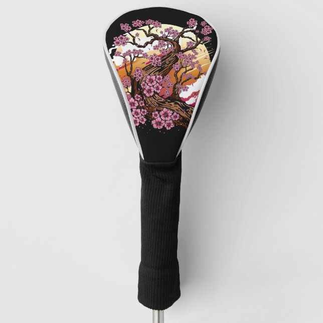 Funda Para Palo De Golf Flor de cerezo salvaje (Anverso)