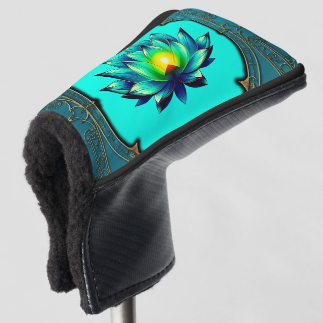 Funda Para Palo De Golf Flor de elegancia, Mystic Lotus. (Anverso 3/4)