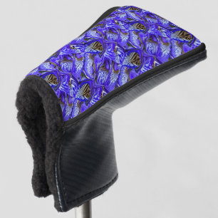 Funda Para Palo De Golf Flor de iris púrpura / inclinada / cubierta /