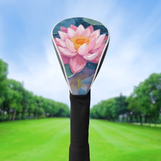 Funda Para Palo De Golf Flor de Loto Almohadilla Acuarela (Subido por el creador)