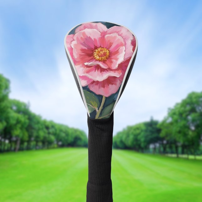 Funda Para Palo De Golf Flor de Peonía Rosa Acuarela Floral (Subido por el creador)