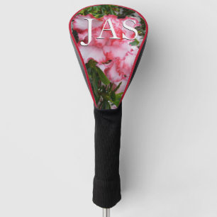 Funda Para Palo De Golf Flor de primavera de Azaleas doble roja y blanca