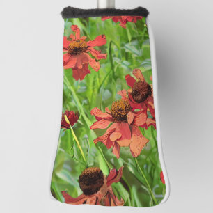 FUNDA PARA PALO DE GOLF FLOR DE RUDBECKIA ROJA