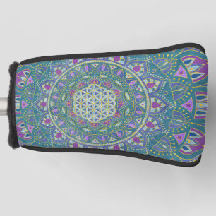 Funda Para Palo De Golf Flor De Vida - Mandala Estilo India 1