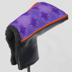 Funda Para Palo De Golf Flor de vida - patrón de sello - púrpura