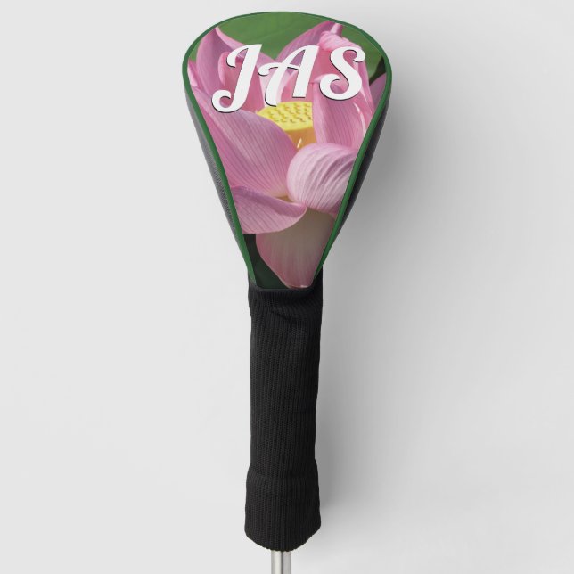 Funda Para Palo De Golf Flor rosa Lotus IV (Anverso)