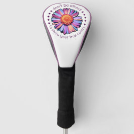 Funda Para Palo De Golf Flor suave morado rosa azul margarita mujeres bise