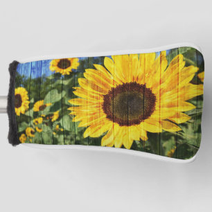 Funda Para Palo De Golf Flora pintada de girasoles