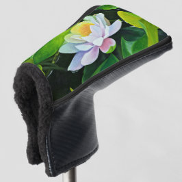 Funda Para Palo De Golf Floral de Lirio Blanco