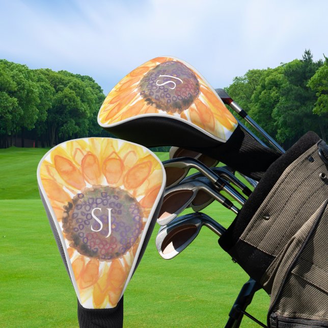 Funda Para Palo De Golf Floral Monograma (Subido por el creador)