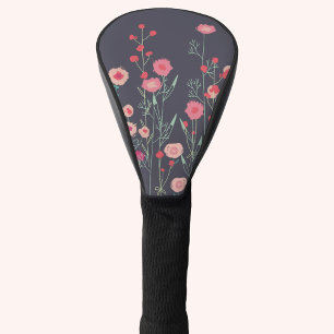 Funda Para Palo De Golf Floral oscuro