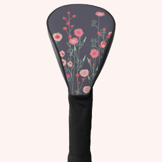 Funda Para Palo De Golf Floral oscuro