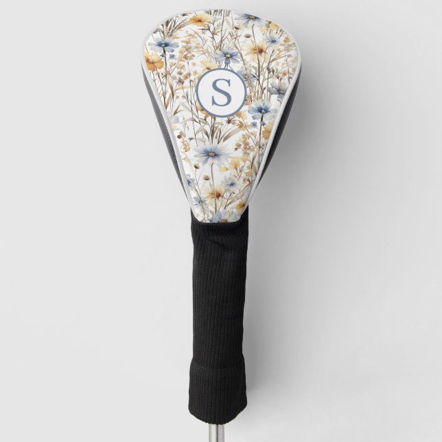 Funda Para Palo De Golf Floral silvestre personalizada (Anverso)