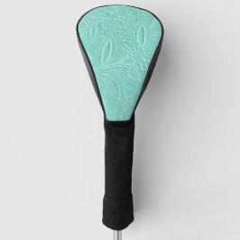 Funda Para Palo De Golf Floral verde de menta